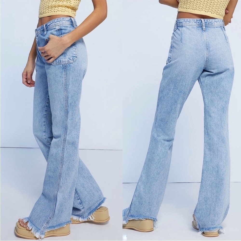 NWT Free People We The Free Izzy Low Rise Flare Jeans 27